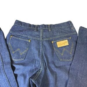 1970s WranglerJeans USA High Rise Wide Leg size 15/16 (Fits 2/4) Vintage